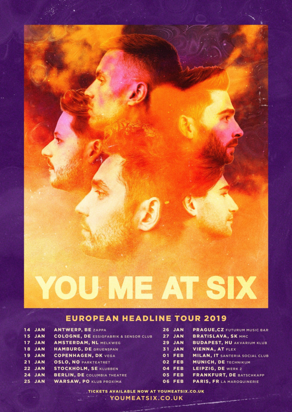 you me at six tour europe